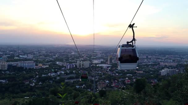 Almaty City Almaty Cazaquistão Junho 2022 Vista Kok Tobe Hill — Vídeo de Stock