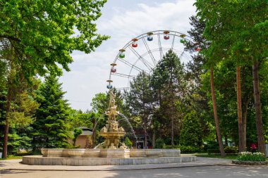  Almaty City Kazakistan 12 Mayıs 2023. Almaty şehrindeki Gorky Central Park