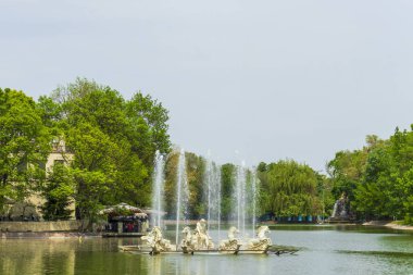  Almaty City Kazakistan 12 Mayıs 2023. Almaty şehrindeki Gorky Central Park