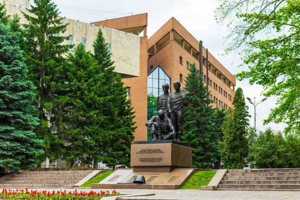 Almaty City Kazajstán Mayo 2023 Parque Guardias Panfilov Monumento Guerra — Foto de Stock