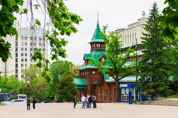 Almaty City Kazajstán Mayo 2023 Parque Guardias Panfilov Museo Kazajo — Foto de Stock