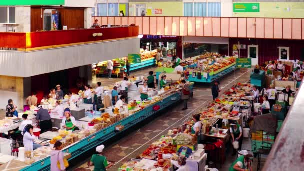 Almaty City Kazakhstan May 20223 Green Bazaar Zelyoniy Bazaar Kok — Stock Video