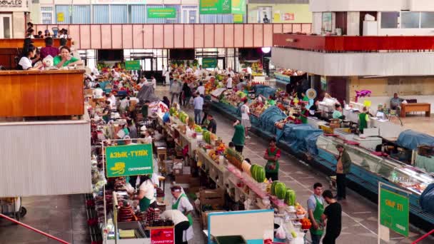 Almaty City Kazakistan Maggio 20223 Bazar Verde Zelyoniy Bazaar Kok — Video Stock