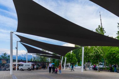 Almaty Kazakistan 19 Mayıs 2023. Almaty 'deki Kok Tobe Parkı