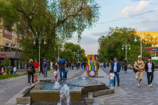 Almaty City Almaty Kazajstán Mayo 2023 Avenida Arbat Almaty Calle — Foto de Stock