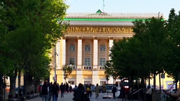 Almaty City Timelapse Алмати Казахстан Травня 2023 Року Арбат Авеню — стокове відео