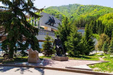 Almaty Dağları. Kazakistan 30 Mayıs 2023 Medeo Shymbulak Dağı Tatil Köyü