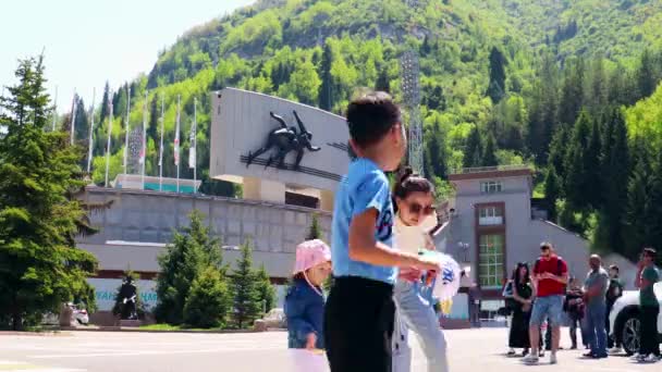 Время Алма Аты Алматы Казахстан Мая 2023 Года Горный Курорт — стоковое видео