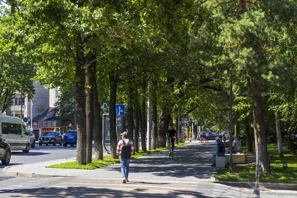 stock image Almaty City 1 July 2023. Kazakhstan, Almaty, Dostyk Avenue