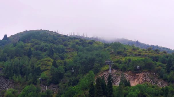 Almaty City Zaman Çizelgesi Ağustos 2023 Medeo Shymbulak Dağı Tatil — Stok video