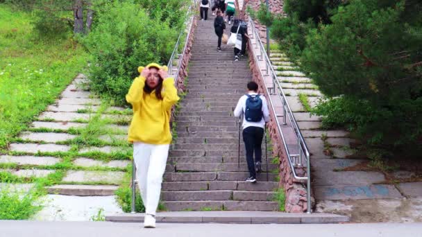 Vidéo Almaty City Août 2023 Medeo Shymbulak Mountain Resort Échelle — Video