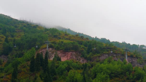 Wideo Miasta Almaty Sierpnia 2023 Medeo Shymbulak Mountain Resort — Wideo stockowe