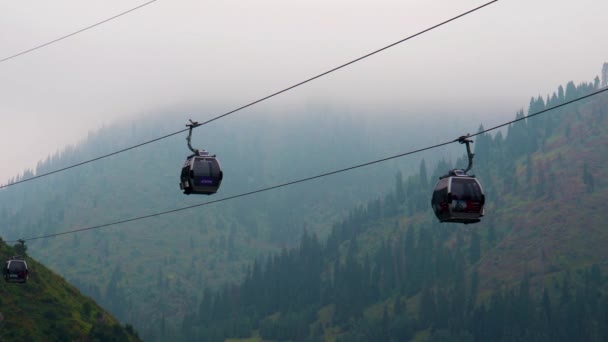 Almaty City Videó 2023 Augusztus Medeo Shymbulak Mountain Resort Elhelyezkedés — Stock videók