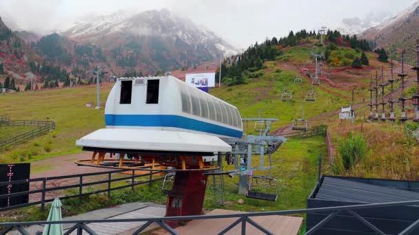 Video Almaty City Almaty Kazakistan Settembre 2023 Medeo Shymbulak Mountain — Video Stock