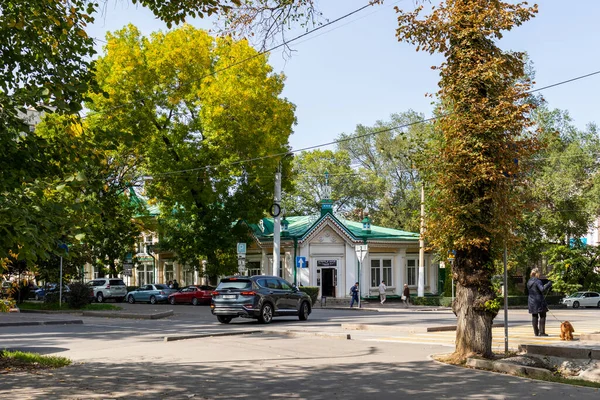 Almaty City Kazakhstan Septembre 2023 Kyzyl Tan Est Bâtiment Ancienne — Photo