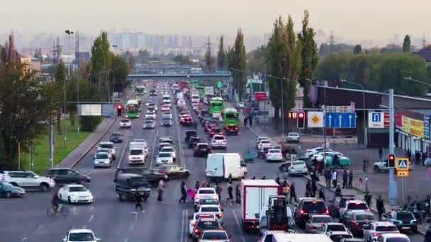 Ciudad Almaty Timelapse Kazajstán Octubre 2023 — Vídeo de stock