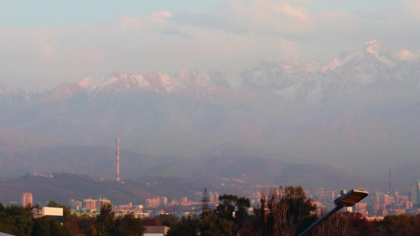 Almaty City Timelapse Kazakstan Oktober 2023 — Stockvideo