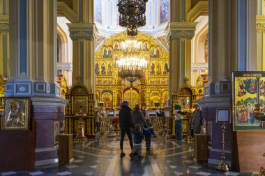 Almaty Şehri. Almaty, Kazakistan 15 Ekim 2023. 28 Panfilov Muhafız Parkı. Yükseliş Katedrali. Rus Ortodoks Katedrali