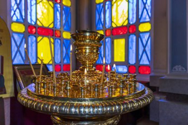 Almaty Şehri. Almaty, Kazakistan 15 Ekim 2023. 28 Panfilov Muhafız Parkı. Yükseliş Katedrali. Rus Ortodoks Katedrali