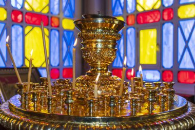 Almaty Şehri. Almaty, Kazakistan 15 Ekim 2023. 28 Panfilov Muhafız Parkı. Yükseliş Katedrali. Rus Ortodoks Katedrali