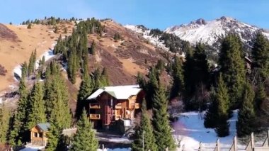 Almaty City Video 17 Kasım 2023 Medeo Shymbulak Dağ Tatil Köyü