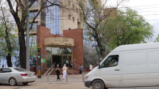 Almaty City Video 카자흐스탄 2024년 23일 스트리트 — 비디오