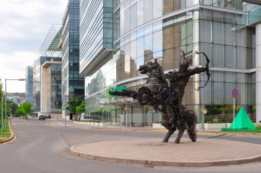 Almaty City Kazakistan, 7 Temmuz 2024. Al Farabi Bulvarı