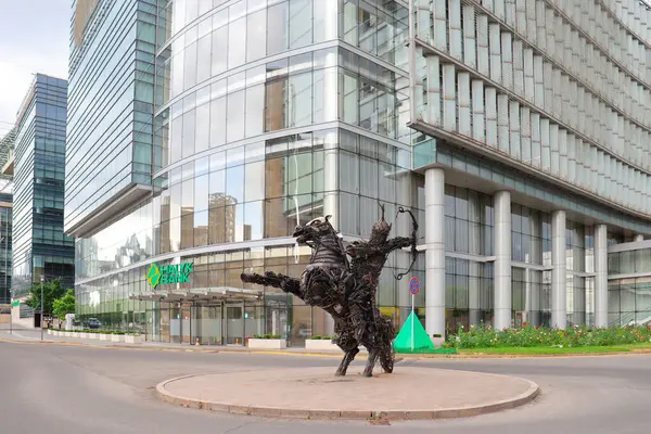 Almaty City Kazakistan, 7 Temmuz 2024. Al Farabi Bulvarı