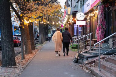 Almaty City Kazakistan 24 Ekim 2024. Atakent Bölgesi