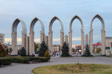 Almaty City Kazakistan 24 Ekim 2024. Atakent İlçesi, Almaty Uluslararası Sergi Merkezi