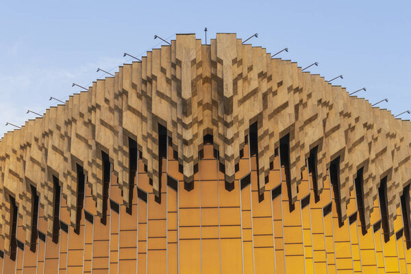 Алматы, Казахстан 17 мая 2025 года. Аппаратно-студийный комплекс (АСК-2) на Площади Республики в Алматы