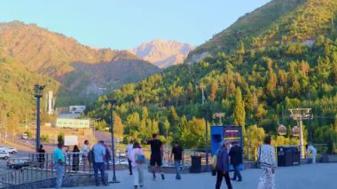 Timelapse Video, 27 Ağustos 2025 Medeo Shymbulak Dağ Tatil Köyü, Almaty Kazakistan