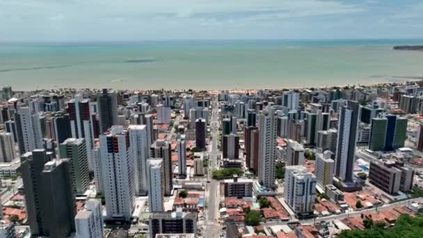 Cityscape João Pessoa Paraíba Brasil Nordeste João Pessoa Brasil Paisagem — Vídeo de Stock