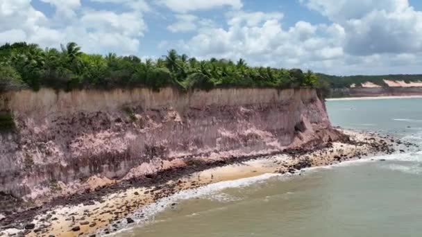 Eau Baie Des Caraïbes Pipa Beach Dans Rio Grande Norte — Video