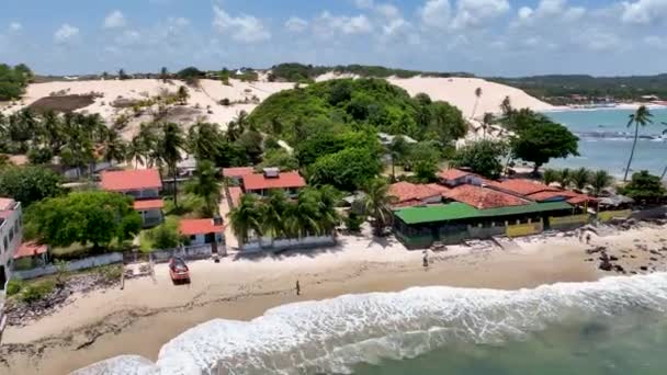 Famosa Spiaggia Genipabu Rio Grande Norte Nel Nord Est Del — Video Stock