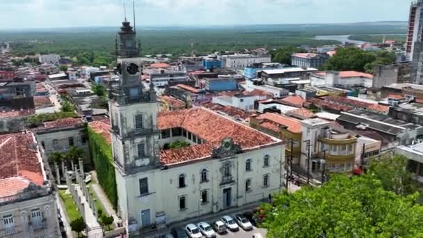 Centre Ville Historique Joao Pessoa Brazilian Paraiba State Bâtiments Médiévaux — Video