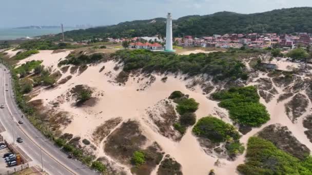 Natal Rio Grande Norte Natal Brasil Panning Ampla Paisagem Urbana — Vídeo de Stock