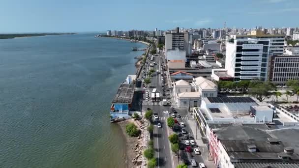 Aracaju Sergipe Aracaju Brasil Panning Largo Centro Cidade Aracaju Capital — Vídeo de Stock