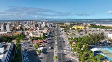 Aracaju Sergipe. Aracaju Brezilya. Brezilya 'nın Aracaju başkenti Sergipe' deki Atalaia Edge 'in geniş şehir manzarası. Seyahat güzergahı. Tropik bir manzara. Brezilya Kuzeydoğu. Şehir merkezindeki şehir manzarası