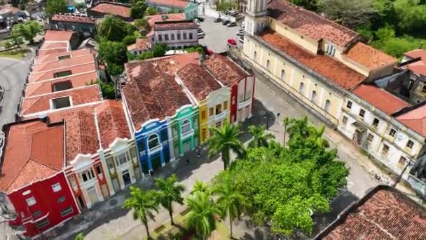 Edifícios Históricos Cidade João Pessoa Estado Paraíba Edifícios Medievais Centro — Vídeo de Stock