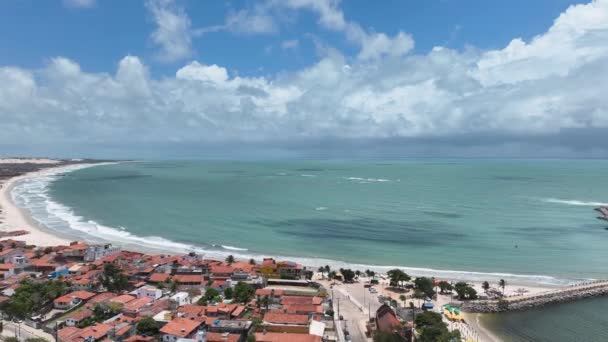 Παραλία Σκηνή Στο Νατάλ Πρωτεύουσα Του Ρίο Γκράντε Ντο Νόρτε — Αρχείο Βίντεο