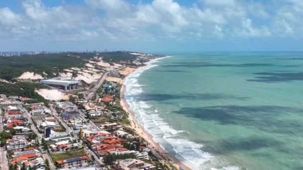 Łysy Wzgórze Ponta Negra Beach Natal Rio Grande Norte Brazylia — Wideo stockowe
