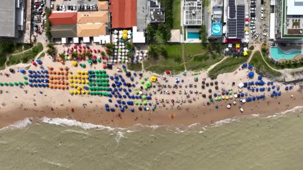 Туристичний Пляж Місті Жоао Пессоа Параїба Північному Сході Бразилії Жуао — стокове відео