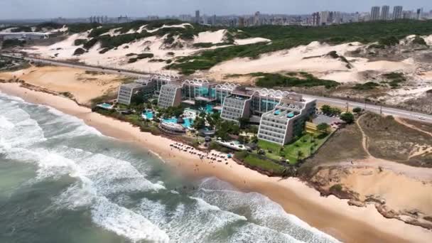 브라질 브라질의 리오그란데두 노르테에 Deserted Beach Landscape 호텔이다 브라질 그란데 — 비디오