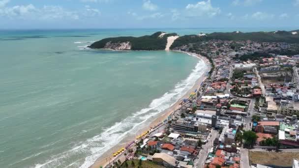 Ponta Negra Beach Paysage Capitale Natal Rio Grande Norte Brésil — Video