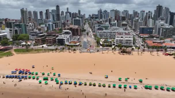 Cityscape Joao Pessoa Paraiba Brazil Timur Laut Joao Pessoa Brazil — Stok Video