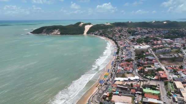 Bald Hill Ponta Negra Beach Natal Rio Grande Norte Brazil — Stock Video