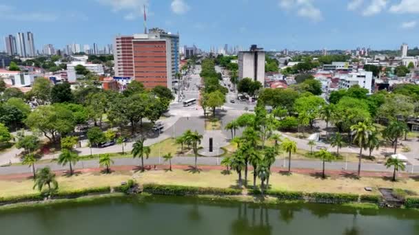 Innenstadt Joao Pessoa Paraiba Stadtbild Joao Pessoa Brasilien Luftaufnahme Des — Stockvideo