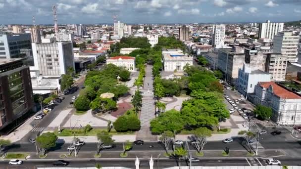 Aracaju Sergipe Aracaju Brasil Cityscape Praça Fausto Cardoso Edifício Governo — Vídeo de Stock