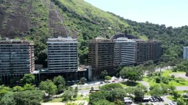 Coast Buildings At Rodrigo De Freitas Lake In Rio De Janeiro Brazil. Travel Destination. Tourism Scenery. Coast Buildings Architecture At Rodrigo De Freitas Lake In Rio De Janeiro Brazil.